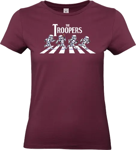 The Troopers - troopers, abbey road, road, beatles, Space Opera, clones, Villain, parody, humor, feer, douglas feer - Standard T-Shirt (Women)