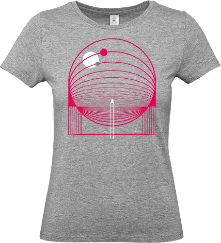 Exploring Stars - space, rocket ship, space ship, mars, planets, solar system, minimal - Standard T-Shirt (Women)