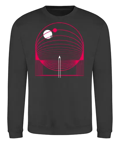 Exploring Stars - space, rocket ship, space ship, mars, planets, solar system, minimal - Sweatshirt