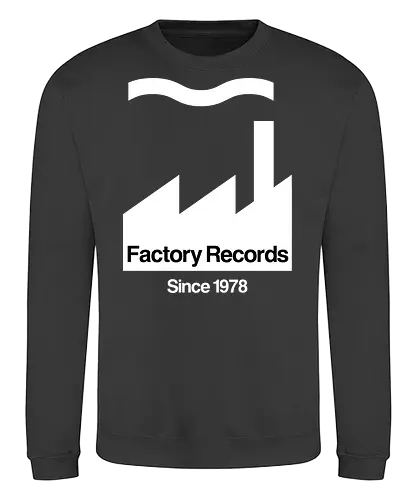 Factory Music Art  - music, factory records, funny, funny pop, funny quote, geek, humor, ian curtis, joke, Music, meme, parody, post punk, unknown pleasures, vintage - Sweatshirt