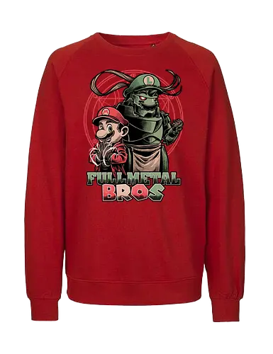 Anime Game Brothers - Edward, Anime, Manga, Rpg, Fantasy, Alchemist, alchemy, Military, Adventure, Soldier, Bros, brothers, Funny, Fun - Fairtrade Sweatshirt