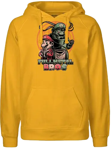 Anime Game Brothers - Edward, Anime, Manga, Rpg, Fantasy, Alchemist, alchemy, Military, Adventure, Soldier, Bros, brothers, Funny, Fun - Fairtrade Hoodie