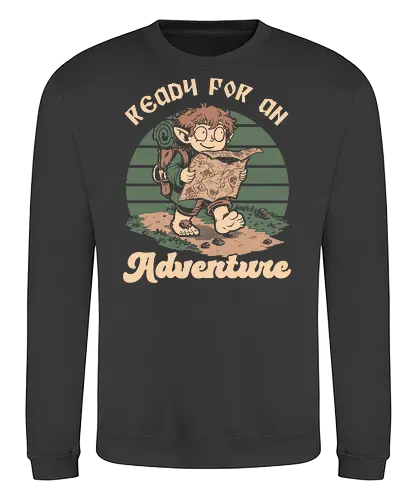 Medieval Character Adventure - fantasy, adventure, medieval, magic, magical, map, RPG, fun, funny, ring, cool, vintage, retro - Sweatshirt