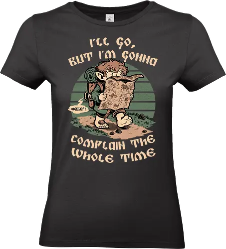Medieval Character Hates Adventure - fantasy, adventure, medieval, magic, magical, map, RPG, fun, funny, ring, cool, vintage, retro - Standard T-Shirt (Women)