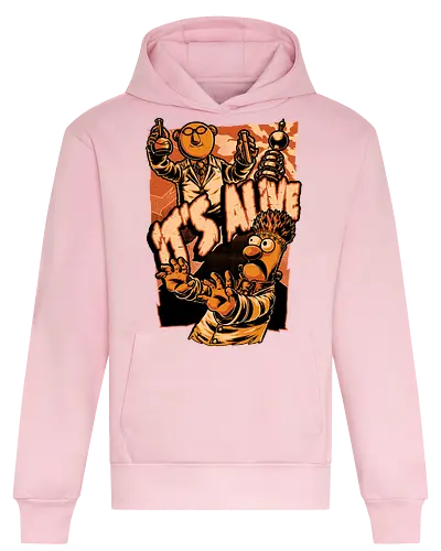 Puppet Science Horror - puppet, science, horror, fun, funny, cool, alive, sci-fi, science fiction, tv show, classic, mashup, monster, Frankenstein, electric - Heavyweight Hoodie