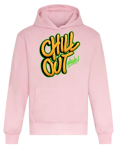chill out  - textart, typography, calligraphy, cool, font, chill, relax - Heavyweight Hoodie