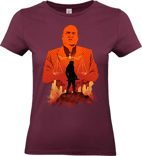 devil of hell - superhero, kingpin, cool, daredevil, antihero, lawyer, shillouete, devil - Standard T-Shirt (Women)