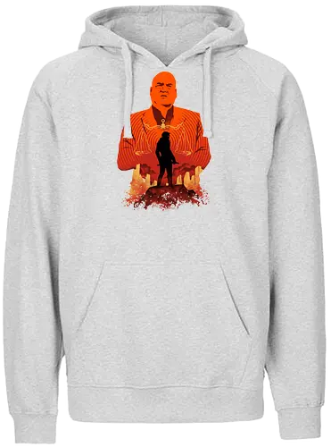 devil of hell - superhero, kingpin, cool, daredevil, antihero, lawyer, shillouete, devil - Fairtrade Hoodie