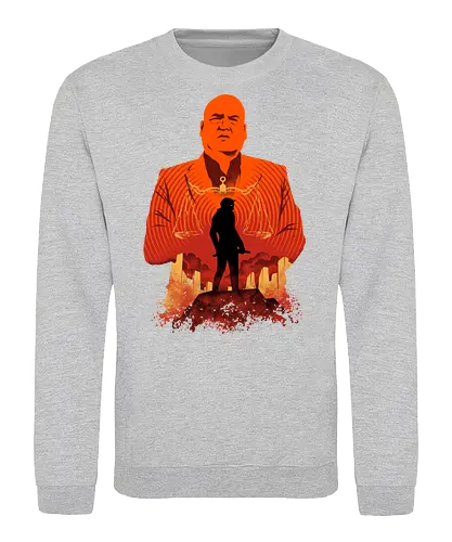 devil of hell - superhero, kingpin, cool, daredevil, antihero, lawyer, shillouete, devil - Sweatshirt