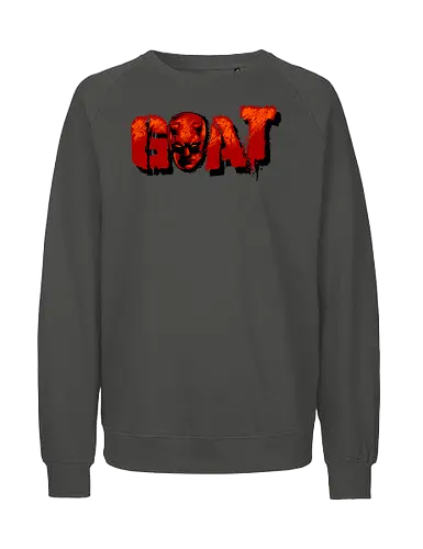 goat - superhero, kingpin, cool, daredevil, antihero, lawyer, shillouete, devil - Fairtrade Sweatshirt