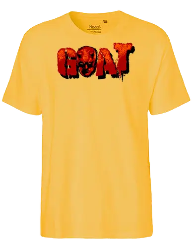 goat - superhero, kingpin, cool, daredevil, antihero, lawyer, shillouete, devil - Fairtrade T-Shirt