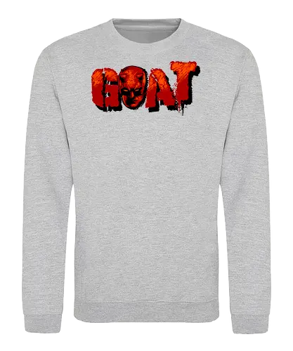 goat - superhero, kingpin, cool, daredevil, antihero, lawyer, shillouete, devil - Sweatshirt