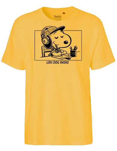 Lofi Dog Radio - music, meme, funny, lofi, geek, comics, pop, dogs, pet - Fairtrade T-Shirt