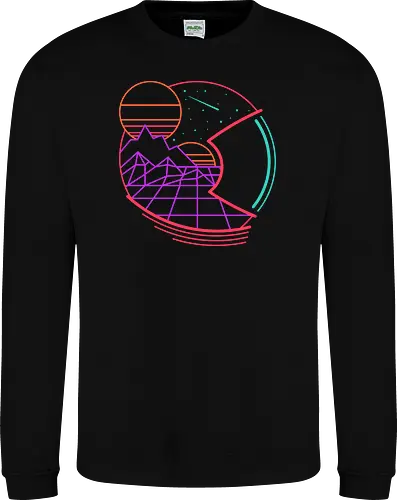 Space Adventure in 80s Retrowave Style 