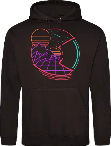 Space Adventure in 80s Retrowave Style 