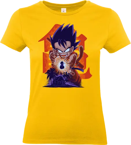 Saiyan Kid - Dragon, goku, anime, saiyan - Standard T-Shirt (Women)
