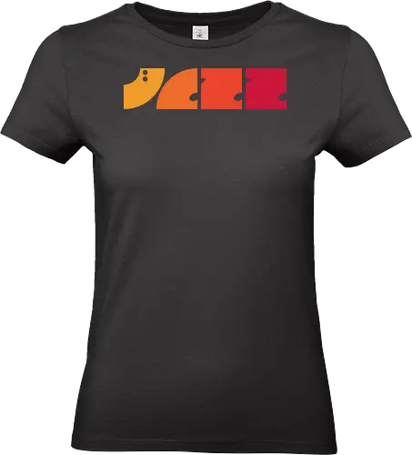 Simply Jazz  - jazz, abstract, blues, geometric, jazz band, jazz lover, jazz style, minimalist, music, music is life, musical note, musician, new orleans, notes music, saxophone - Standard T-Shirt (Women)