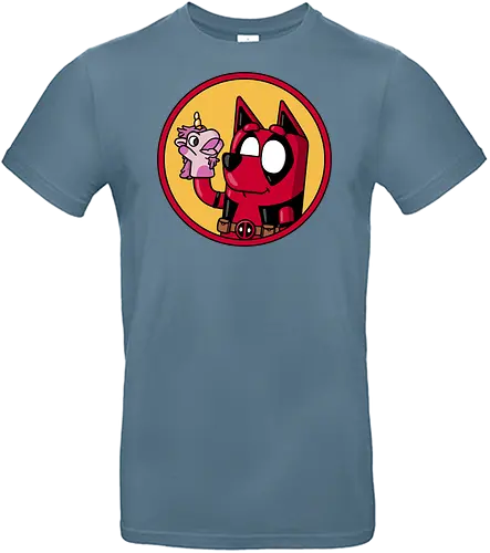 Dadpool! - Antihero, bluey, dad, fathers-day, father, funny, unicorse, unicorn, mashup - Standard T-Shirt