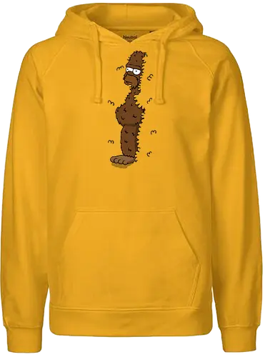 Bigfat! - homer, simpson, the-simpsons, funny, mashup, bigfoot, sasquatch, outdoors, nature, meme - Fairtrade Hoodie