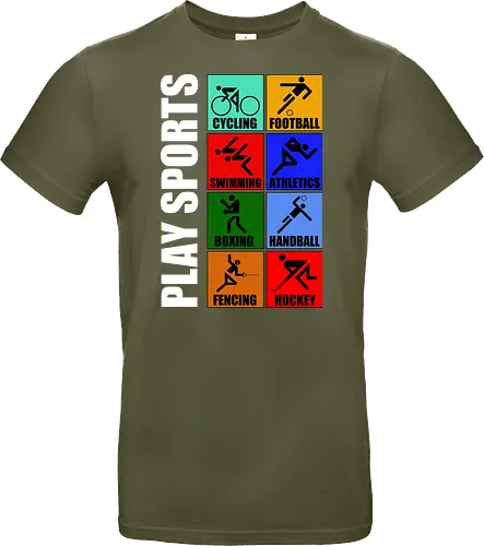 Play Sports Health Vintage Art