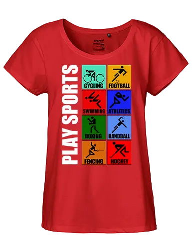 Play Sports Health Vintage Art - sports, health, healthy, funny quote, mashup, funny, funny pop, funnytee, gaming, geek, humor, joke, meme, memes, nerd, parody, television, vintage - Fairtrade Girl Shirt