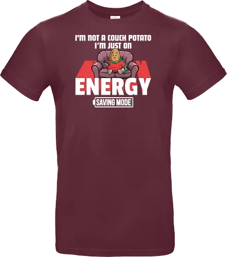 I'm not a couch potato, I'm just on energy saving mode