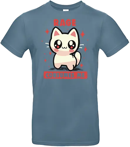 Rage Consumes Me - Wut verzehrt mich Meme, Wut, weirdcore, lustig, Katze, Kätzchen, sarkastisch, ungelenk, schwarzer Humor, Rage Consumes me meme, rage, funny, cat, kitten, sarcastic, unhinged, dark humour - Standard T-Shirt