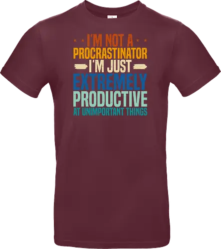I'M NOT A PROCRASTINATOR, I'M EXTREMELY PRODUCTIVE AT UNIMPORTANT THINGS