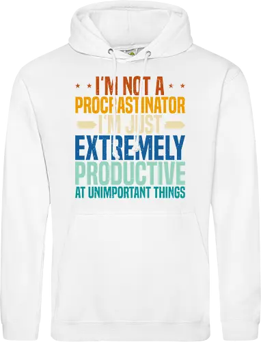 I'M NOT A PROCRASTINATOR, I'M EXTREMELY PRODUCTIVE AT UNIMPORTANT THINGS