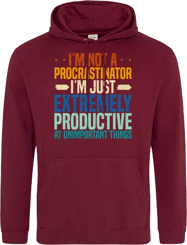 I'M NOT A PROCRASTINATOR, I'M EXTREMELY PRODUCTIVE AT UNIMPORTANT THINGS