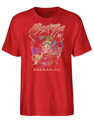 Hashira - 9 Pillars - Slayer, kimetsu no yaiba, hashira, 9 pillars, mitsuri, rengoku, giyu, gyomei himejima, tokito, sanemi shinazugawa, obanai iguro, tengan uzui, shinobu - Fairtrade T-Shirt
