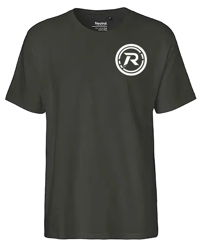 Front Logo white, Back: Katze - Fairtrade T-Shirt
