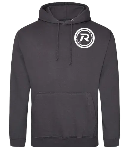 Front Logo white, Back: Katze - Standard Hoodie