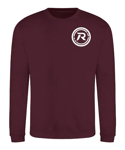 Front Logo white, Back: Katze - Sweatshirt