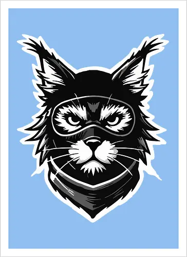 Tasse-Kunstdruck Katze