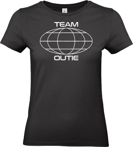 Team Outie - severance, distopia, lumon, lumon industries, macrodata refinement, mistery, office, outie, retro, sci fi, television, tv series, vintage, work, popculture - Standard T-Shirt (Women)