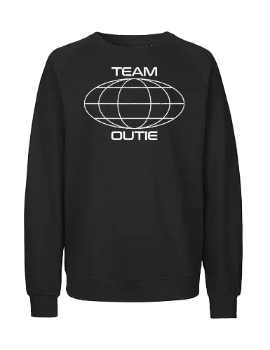 Team Outie - severance, distopia, lumon, lumon industries, macrodata refinement, mistery, office, outie, retro, sci fi, television, tv series, vintage, work, popculture - Fairtrade Sweatshirt