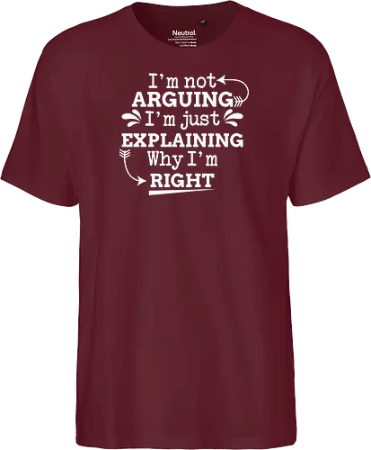 I'm not ARGUING. I'm just EXPLAINING. Why I'm RIGHT