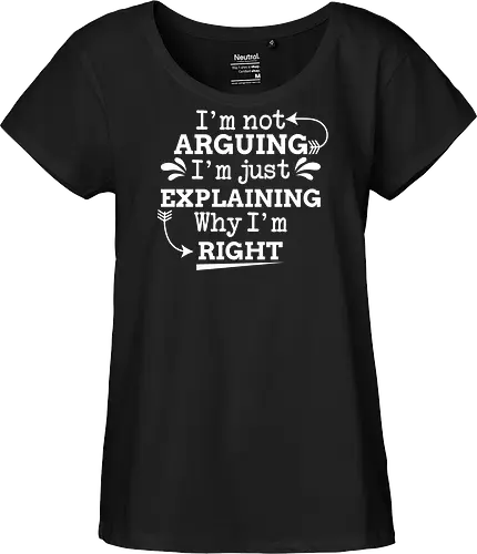 I'm not ARGUING. I'm just EXPLAINING. Why I'm RIGHT