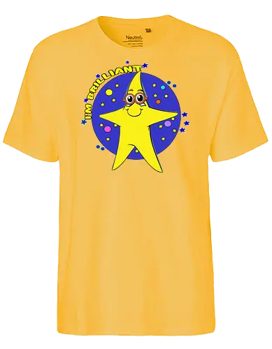 I'm Brilliant (Ich bin brillant) - Kawaii, Stern, brillant, clever, geekig, süß, lustig, Wortspiel, schlau, Glanz, Intelligenz, Nerd, Brille, Witz, Charme, Cartoon, Cute, Leuchten, Selbstbewusstsein, Spaß - Fairtrade T-Shirt