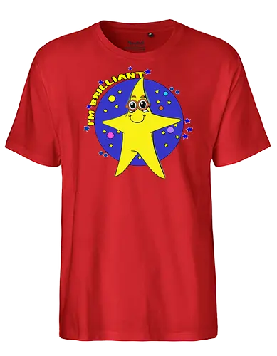 I'm Brilliant (Ich bin brillant) - Kawaii, Stern, brillant, clever, geekig, süß, lustig, Wortspiel, schlau, Glanz, Intelligenz, Nerd, Brille, Witz, Charme, Cartoon, Cute, Leuchten, Selbstbewusstsein, Spaß - Fairtrade T-Shirt