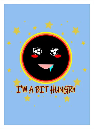Kawaii Hungry Black Hole (Kawaii hungriges Schwarzes Loch)