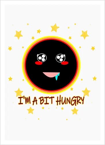 Kawaii Hungry Black Hole (Kawaii hungriges Schwarzes Loch)