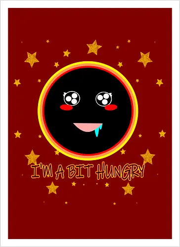 Kawaii Hungry Black Hole (Kawaii hungriges Schwarzes Loch)
