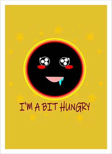 Kawaii Hungry Black Hole (Kawaii hungriges Schwarzes Loch)