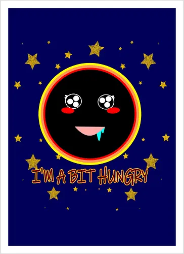 Kawaii Hungry Black Hole (Kawaii hungriges Schwarzes Loch)