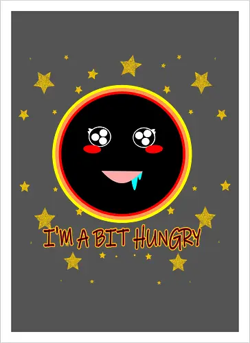 Kawaii Hungry Black Hole (Kawaii hungriges Schwarzes Loch)