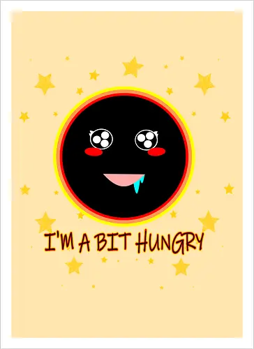 Kawaii Hungry Black Hole (Kawaii hungriges Schwarzes Loch)