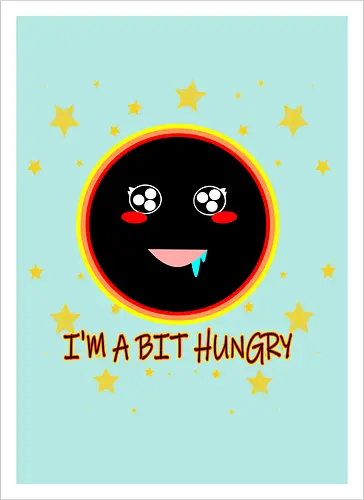 Kawaii Hungry Black Hole (Kawaii hungriges Schwarzes Loch)