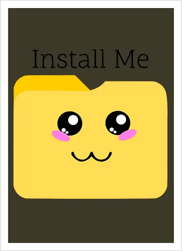 Cute Kawaii Install Me (Süßes Kawaii Installier Mich)